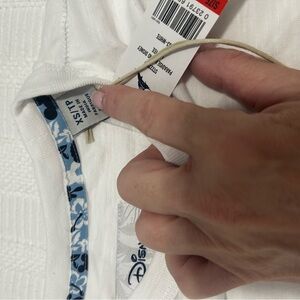 Tommy Bahama Mickey White T-Shirt with Blue Accents